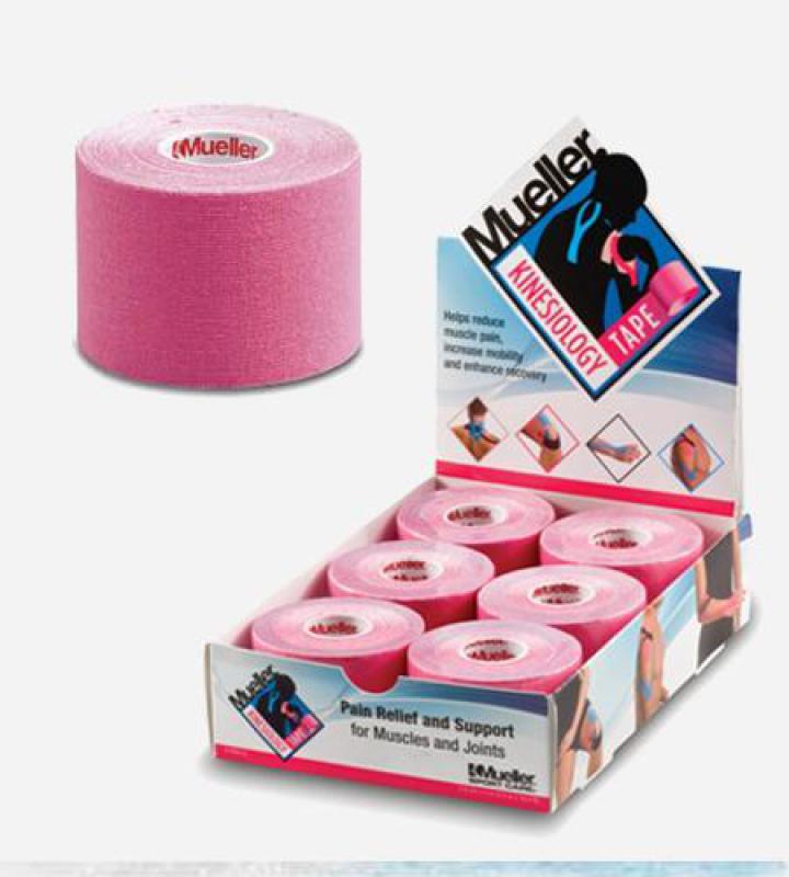 Mueller kinesio tape roze 5cmx5m p--6 rollen