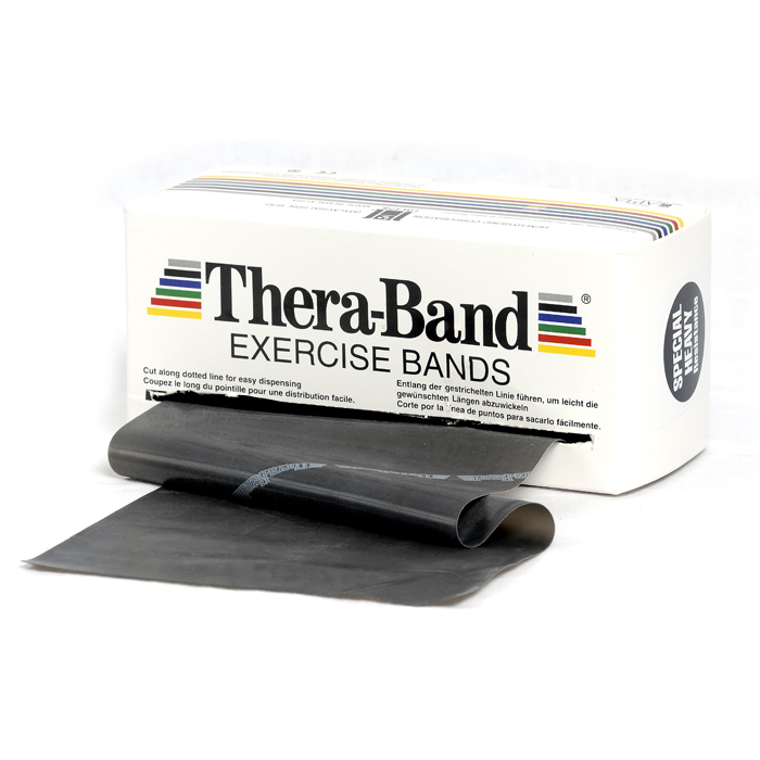 Thera-Band - Oefenband Thera-band 5,50m x 15cm zwart op rol