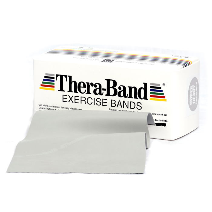 ALLproducts Oefenband Thera-band 5,50m x 15cm zilver op rol
