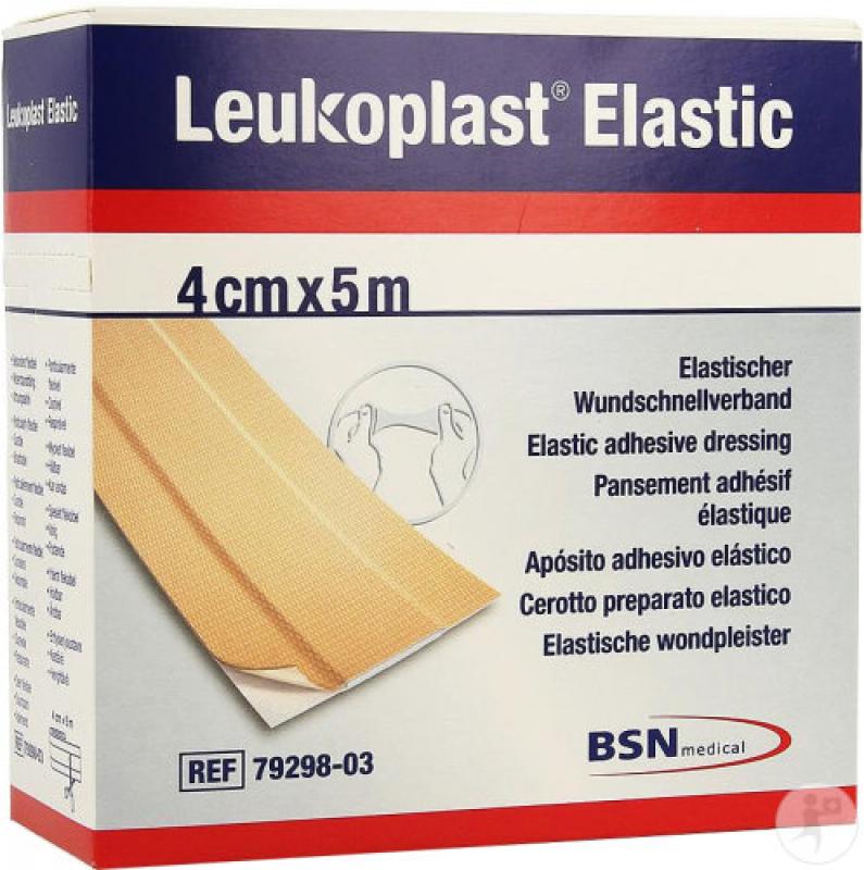 BSN medical - Wondpleister op rol -- Leukoplast Elastic- 4cm x 5m