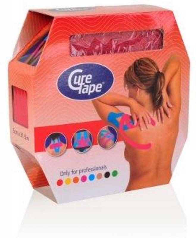 Cure tape - Kinesiotape: Curetape, roze - 5cm x 31,5m
