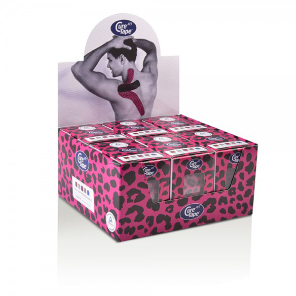 Cure tape - Cure Tape Art Leopard (roze-- zwart) 5cm x 5m - p--6