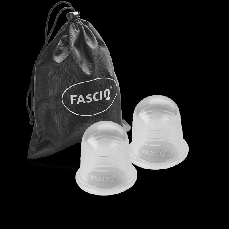 Fasciq cupping set van 2 silicon cups small  - 5,5cm x 5,5cm